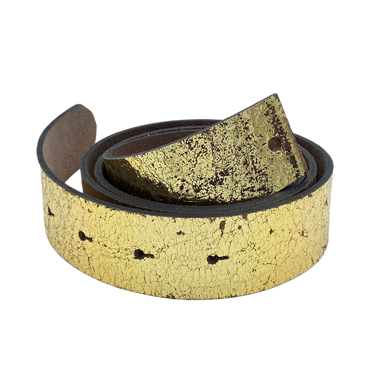 Leder - Antik-gold - 4cm