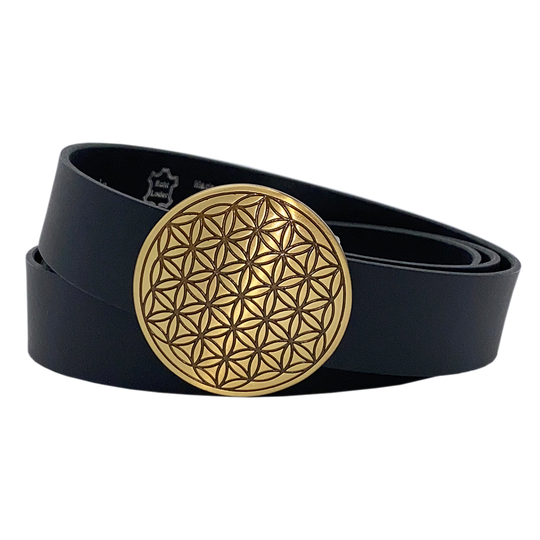 BLUME DES LEBENS - Leder - Gürtelbreite 3cm