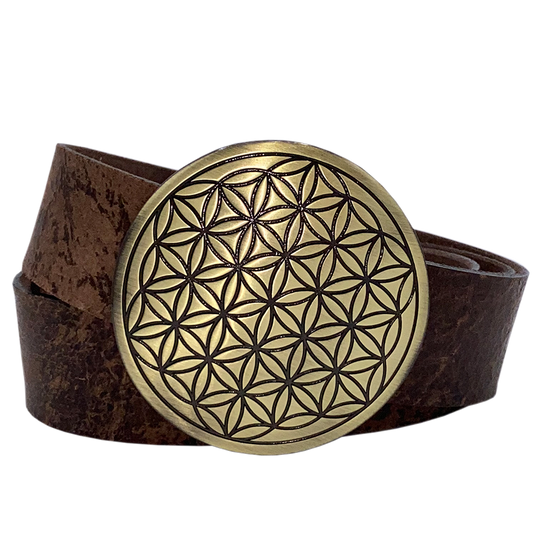 BLUME DES LEBENS - Leder - Gürtelbreite 4cm