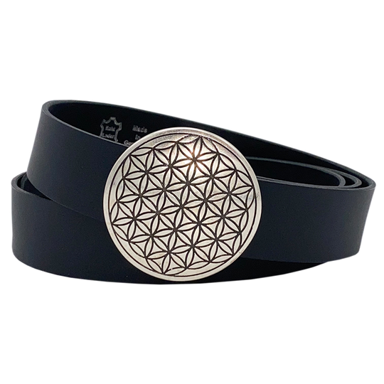 BLUME DES LEBENS - Leder - Gürtelbreite 3cm