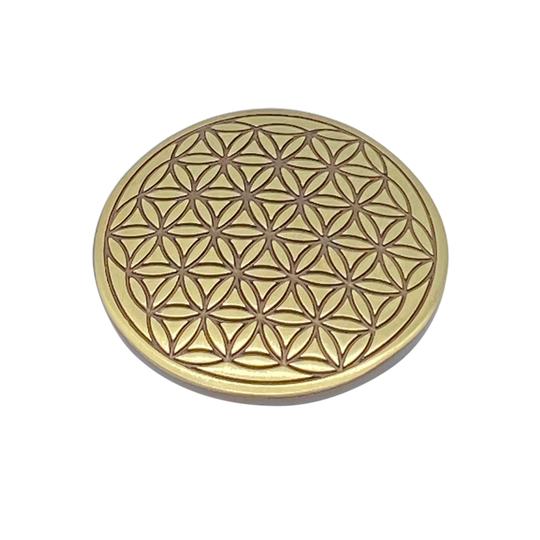 BLUME DES LEBENS - Messing - Ø 5,5cm