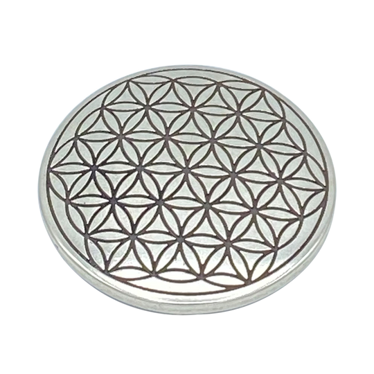 BLUME DES LEBENS - Silber - Ø 7,5cm