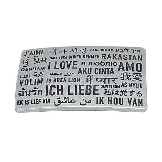 ICH LIEBE - Silber - 5,5x9cm