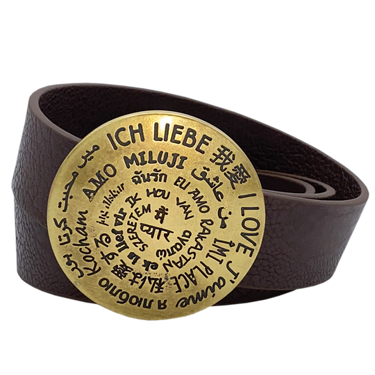 ICH LIEBE - Kunstleder - Gürtelbreite 4cm